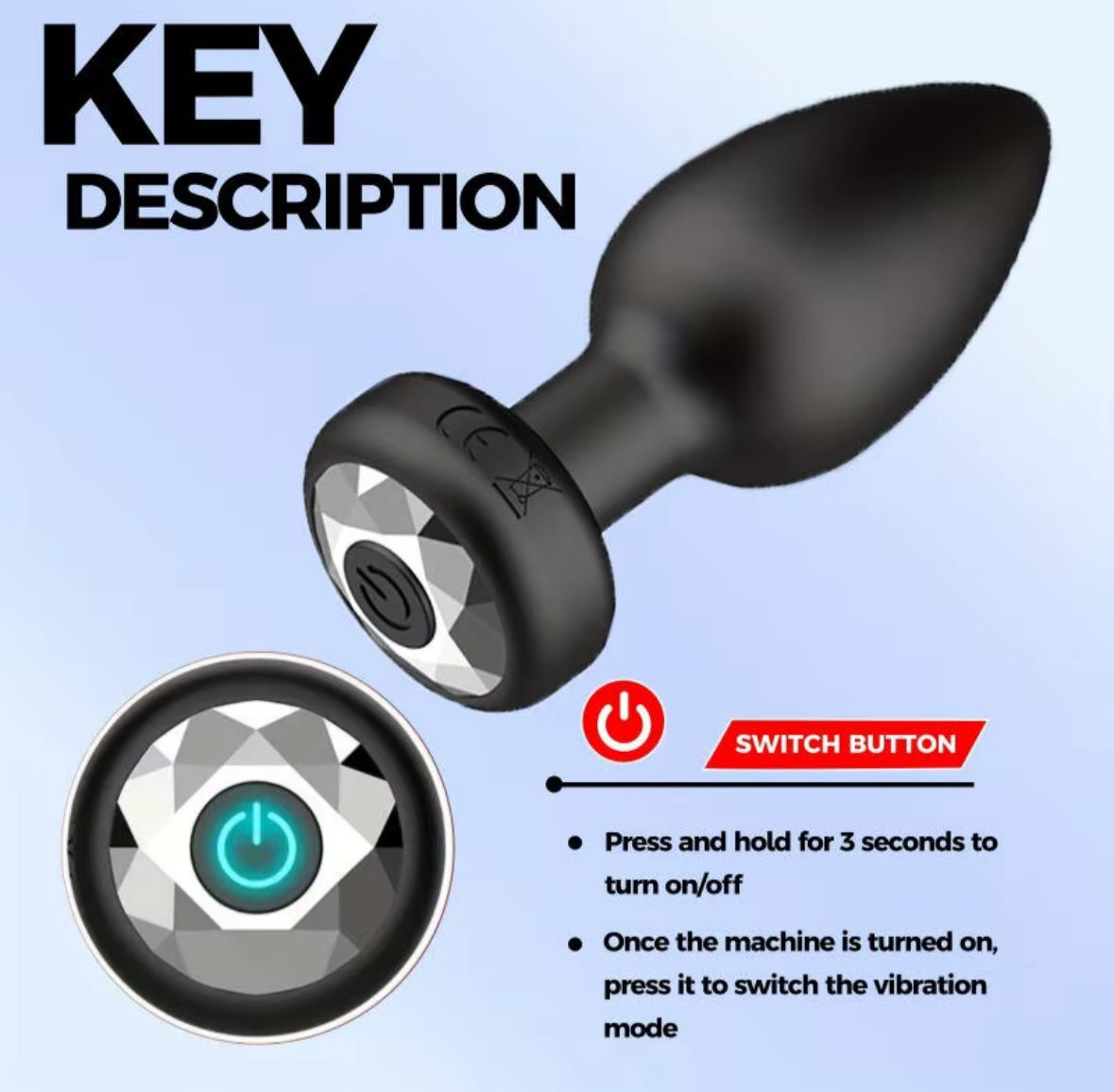 Butt Plug Anal Vibrator