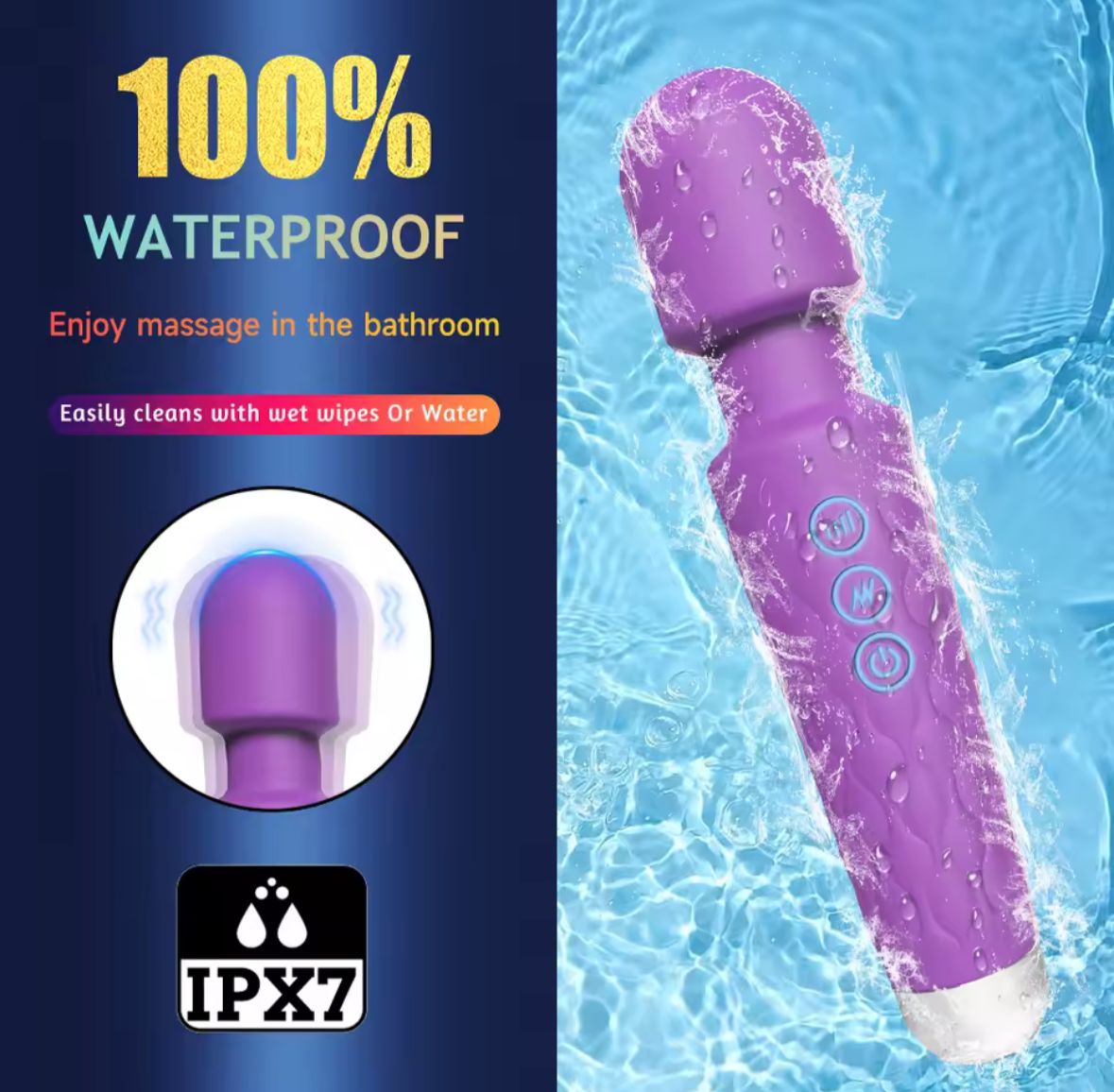 100% Waterproof IPX7